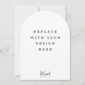 PRINT ORDER 7 x 5 inch card Dicut arch edge 招待状 (正面)