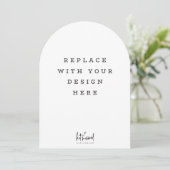 PRINT ORDER 7 x 5 inch card Dicut arch edge 招待状 (スタンド正面)