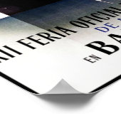 Print Retro Vintage Image Travel Barcelona Ship ポスター (角)