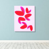 Print, Value Poster Paper (Semi-Gloss) with Hearts キャンバスプリント (インサイチュ (ウッドフロア))