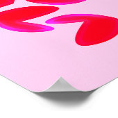 Print, Value Poster Paper (Semi-Gloss) with Hearts ポスター (角)
