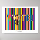 Print - "Women Will Decide (VOTE!)" ポスター (正面)