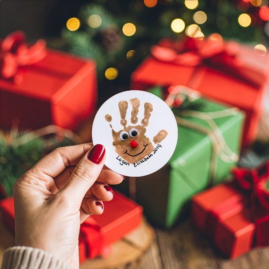 Print Your Child's Art on Stickers ラウンドシール