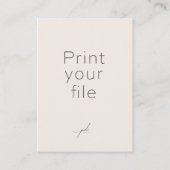 PRINT YOUR FILE: 10 pcs Trading Cards 2.5 x 3.5"  プレイスカード (裏面)