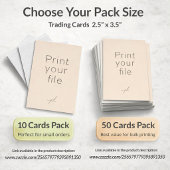 PRINT YOUR FILE: 10 pcs Trading Cards 2.5 x 3.5"  プレイスカード