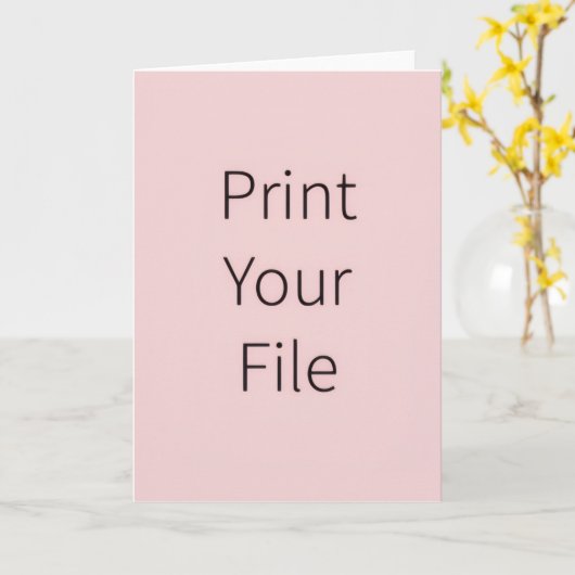 PRINT YOUR FILE: Trading Card カード (黄色い花)