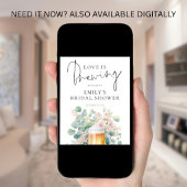 Printable Beer Love Brewing Welcome Bridal Shower ポスター