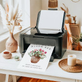 Printable Bridal Shower Bloom Bar Sign ポスター