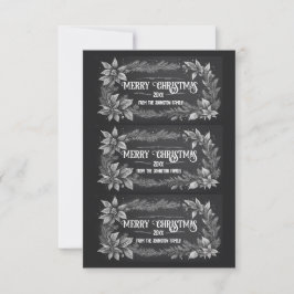 Printable Christmas Gift Labels 招待状