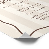 Printable Coffee Bar Menu Sign ポスター (角)