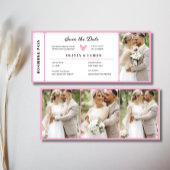 Printable Destination Wedding Boarding Pass  招待状