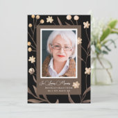 Printable Framed Photo Celebration of Life Program 招待状 (スタンド正面)