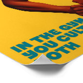 Printable Gym Poster Fitness Art Print Gym Wall Ar ポスター (角)