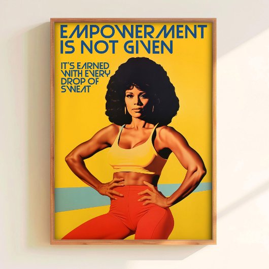 Printable Gym Wall Art 70s Poster Gym Art Print Fi ポスター