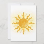 Printable Here Comes The Son Baby Shower 招待状 (裏面)