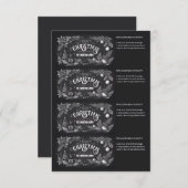 Printable Homemade Christmas Gift Labels 招待状 (正面/裏面)