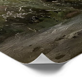 Printable Hydrangea Wall Art, Antique Spring ポスター (角)