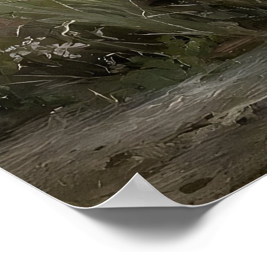 Printable Hydrangea Wall Art, Antique Spring ポスター (角)