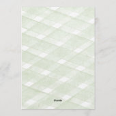 Printable Hydrangea Wedding RSVP Cards 招待状 (裏面)