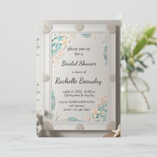 Printable Invitation Template for Bridal shower 招待状