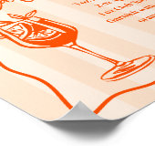 Printable Italian Spritz Station Drink Sign ポスター (角)