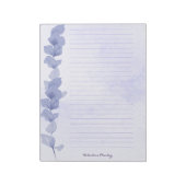 Printable Lavender Lined Paper – Personalized ノートパッド (回転)