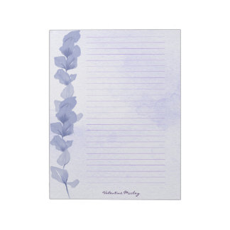 Printable Lavender Lined Paper – Personalized ノートパッド