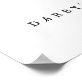 Printable Love in Bloom Bridal Shower Welcome Sign ポスター (角)