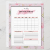 Printable Monthly Planner Template (正面)