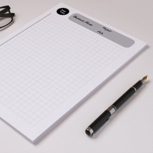 Printable Paper Gray Engineering Graph Sheets ノートパッド