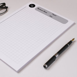 Printable Paper Gray Engineering Graph Sheets ノートパッド