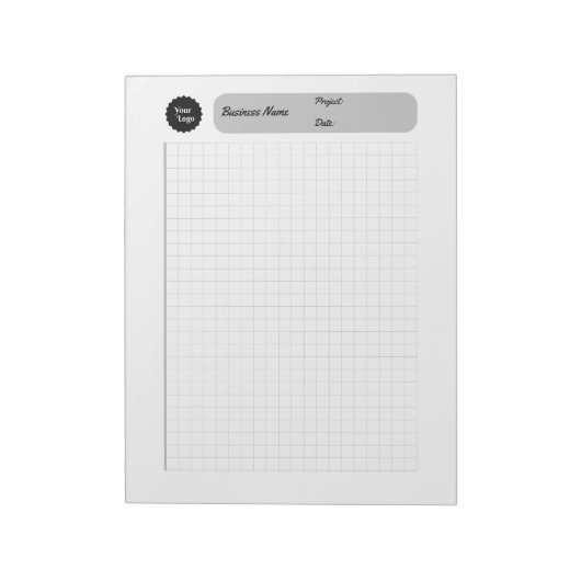 Printable Paper Gray Engineering Graph Sheets ノートパッド (回転)