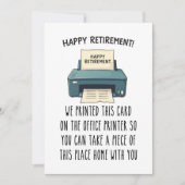 Printable Retirement Card, Funny Retirement Gift シーズンカード (正面)