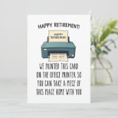 Printable Retirement Card, Funny Retirement Gift シーズンカード (スタンド正面)