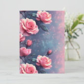 Printable Rose Galaxy Background – Digital Card  シーズンカード (スタンド正面)