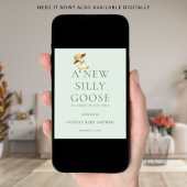 Printable Silly Goose Welcome to Baby Shower ポスター