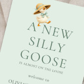 Printable Silly Goose Welcome to Baby Shower ポスター