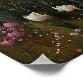 Printable Tulips Wall Art, Antique Spring Flower ポスター (角)