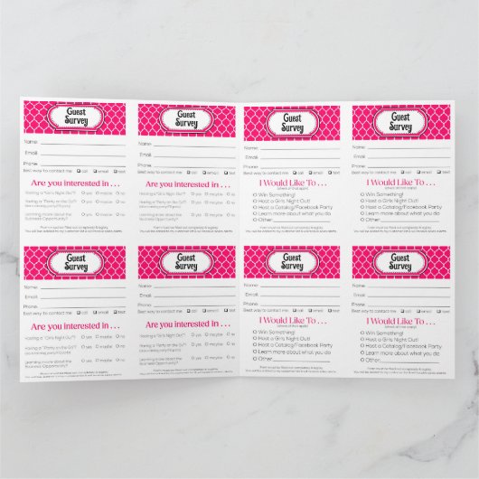 Printable Vendor Slips – Editable Instant Download カード (内部)