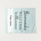 Printable Welcome Banner With Class Name タペストリー (正面(横))
