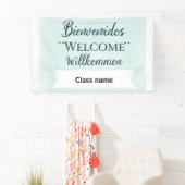 Printable Welcome Banner With Class Name 横断幕 (インサイチュ)