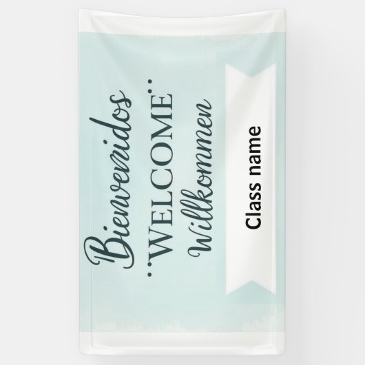 Printable Welcome Banner With Class Name 横断幕 (縦)