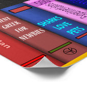 Printable Welcome Library School Sign ポスター (角)