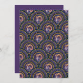 Printable Whimsical Aries Zodiac Mandala Art Deco 招待状 (正面/裏面)