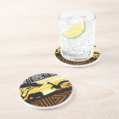 Printed African Safari Scene Coaster コースター (側面)