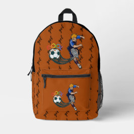 Printed Backpack ECC,mochila gol プリントバックパック