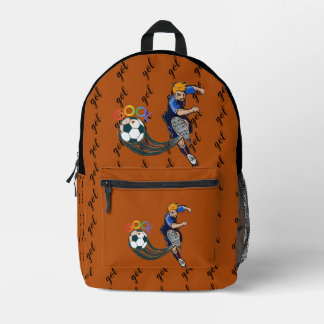 Printed Backpack ECC,mochila gol プリントバックパック