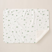 Printed Blanket: Heart Pattern シェルパブランケット (正面(横))