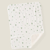 Printed Blanket: Heart Pattern シェルパブランケット