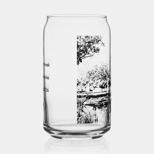 Printed can glass ガラス缶 (右)